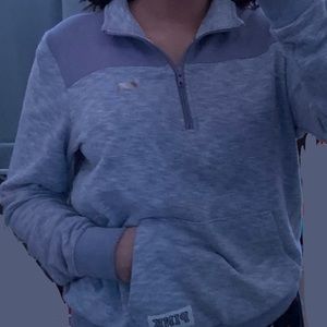 Pink Victoria secret light purple zip up sweater